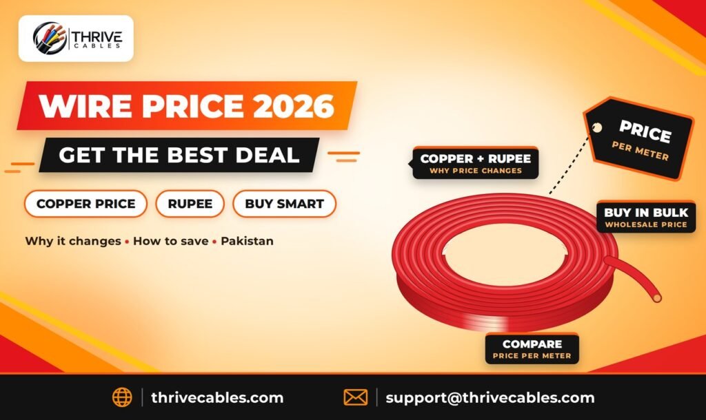 Electric wire price in Pakistan 2026 - why it changes and how to get the best deal - Thrive Cables
