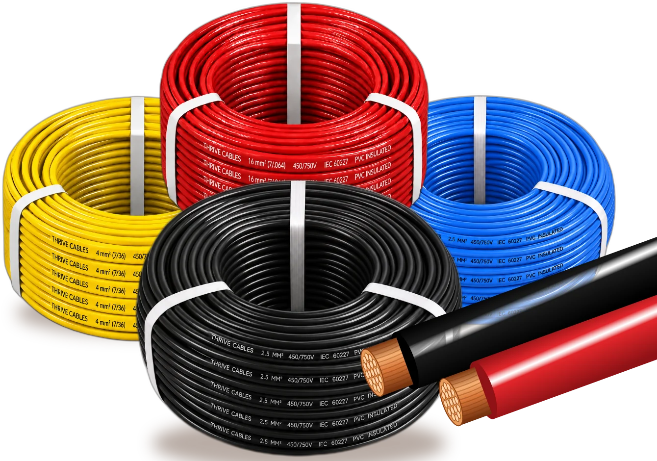 Pure copper wire coils - Thrive Cables