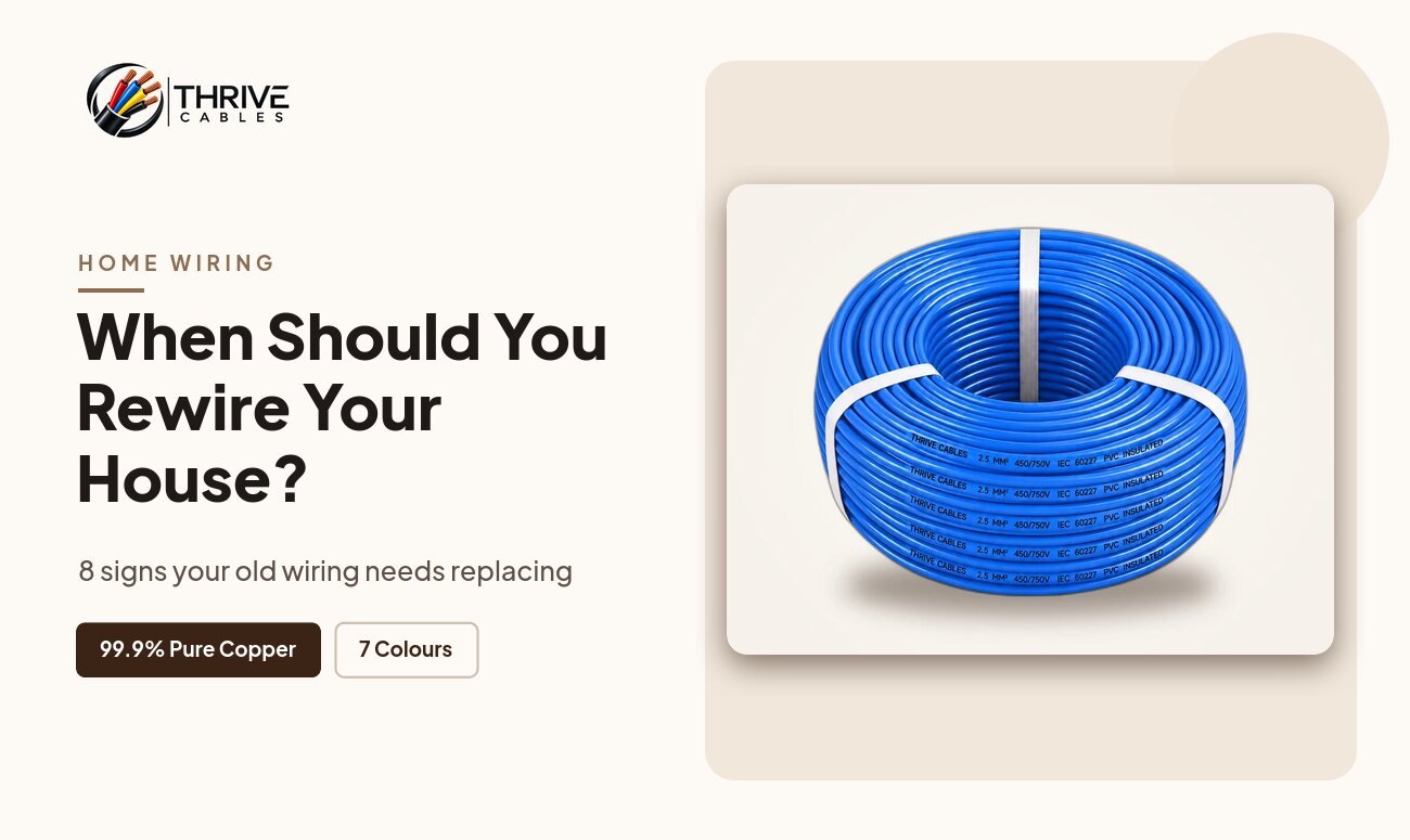 When to rewire your house, signs old wiring needs replacing in Pakistan - Thrive Cables